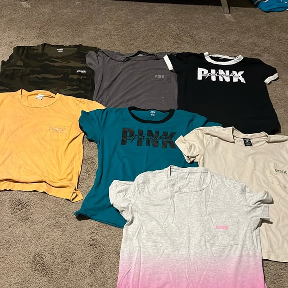 Pink shirts lot of 7 - Picture 1 of 8